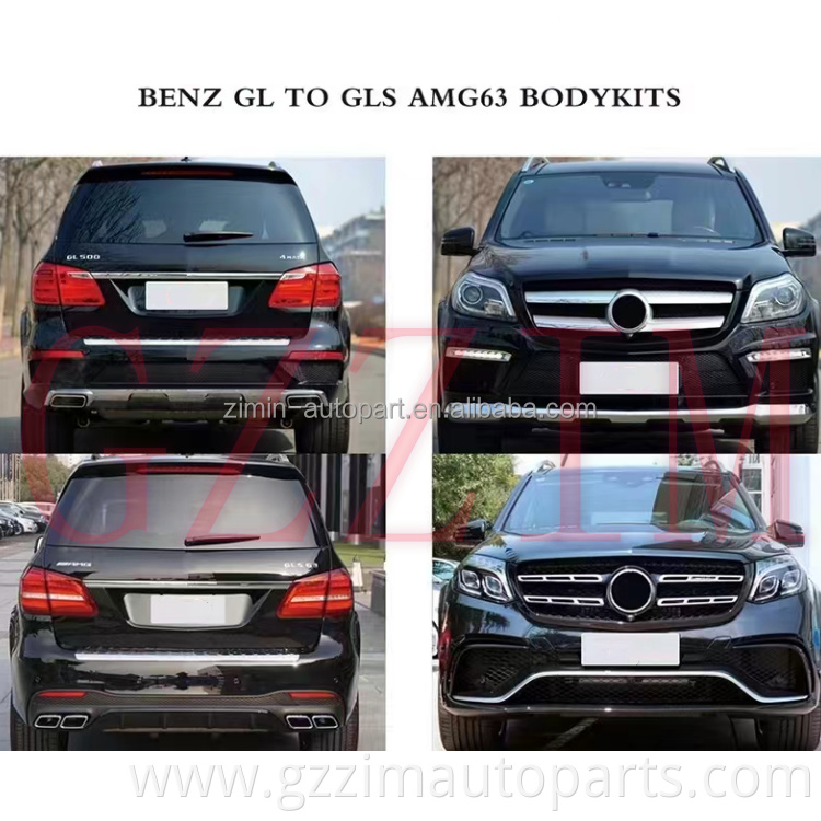 Front & Rear Bumper Grille Body Kits Bodykit Parts For GL Upgrade To GLS AMG 63 Bodykit